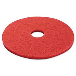 FLOOR PADS, Standard, Buffer, 17" Diameter, Red, 5 / Carton