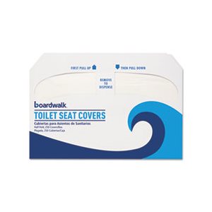 COVERS, TOILET SEAT, Premium, Half-Fold, 250 Covers / Sleeve, 4 Sleeves / Carton