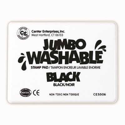 STAMP PAD, JUMBO, WASHABLE, BLACK