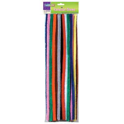 STEMS, CHENILLE, COLOSSAL, ASSORTMENT, 50 / PK