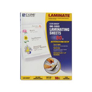 FILM, LAMINATING, Cleer Adheer, Self-Adhesive, 2 MIL, 9" x 12", 50 / Box