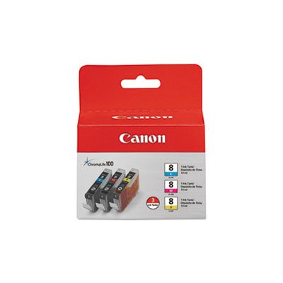 CARTRIDGE, CANON (CLI-8), ChromaLife100+ Ink, Cyan / Magenta / Yellow, 3 / PACK