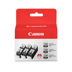 INK, CANON, (PGI-220), BLACK, 3 / PACK