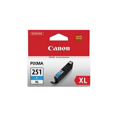 INK, CANON, (CLI-251XL), ChromaLife100+ High-Yield Ink, CYAN