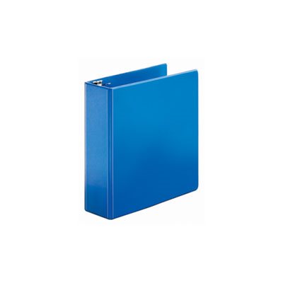 BINDER, SuperStrength, Locking, Slant-D Ring, 3" Cap, 11" x 8.5", Blue