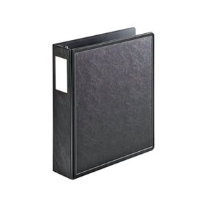 BINDER, SuperLife, Easy Open, Locking, Slant-D Ring, 2" Cap, 11" x 8.5", Black