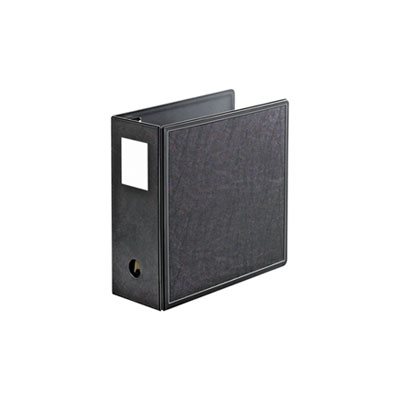 BINDER, SuperLife, Easy Open, Locking, Slant-D Ring, 5" Cap, 11" x 8.5", Black