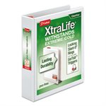 BINDER, XtraLife, ClearVue, Non-Stick, Locking, Slant-D Ring, 1.5" Cap, 11" x 8.5", White