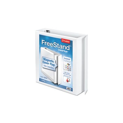 BINDER, FreeStand, Easy Open, Locking, Slant-D Ring, 2" Cap, 11" x 8.5", White