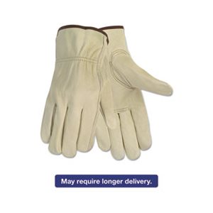 GLOVES, Economy, Leather, Driver, Medium, Beige, Pair