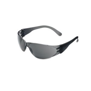 GLASSES, SAFETY, Checklite, Scratch-Resistant, Gray Lens