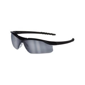 GLASSES, SAFETY, Dallas, Wraparound, Black Frame, Gray Indoor / Outdoor Lens