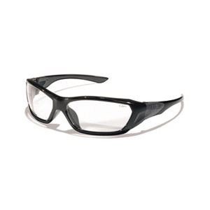 GLASSES, SAFETY, ForceFlex, Black Frame, Clear Lens