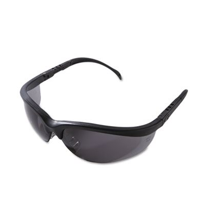 GLASSES, SAFETY, Klondike, Matte Black Frame, Gray Lens