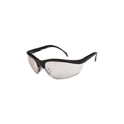 GLASSES, SAFETY, Klondike, Black Matte Frame, Clear Mirror Lens