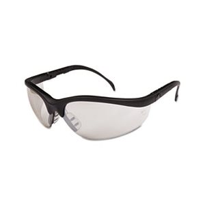 GLASSES, SAFETY, Klondike, Black Matte Frame, Clear Mirror Lens