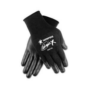 GLOVES, Ninja X, Bi-Polymer Coated, Medium, Black, Pair