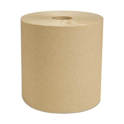 ETS PAPER TOWELS, HARDWOUND 7.875" X 800', BROWN, 6 / CARTON