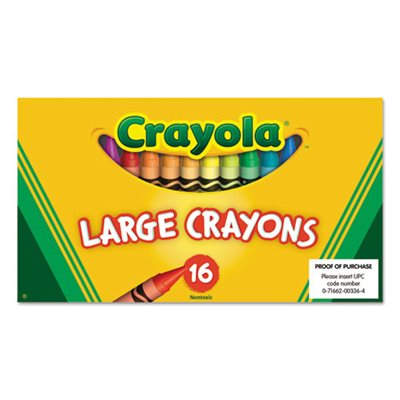 CRAYONS, LARGE 16 / BOX