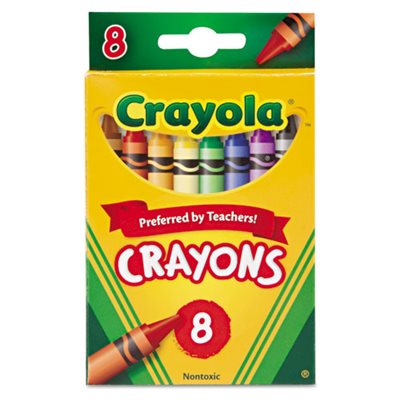 CRAYONS, CRAYOLA, Classic Colors, Peggable, Retail Pack, 8 Colors