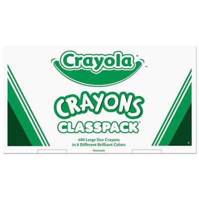 CRAYONS, CLASSPACK LARGE SIZE, 50EA OF 8 COLORS, 400 / BX