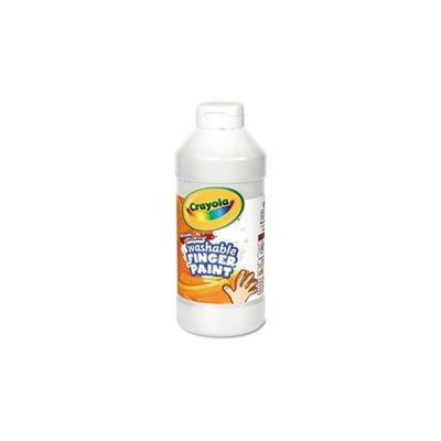 PAINT, FINGERPAINT, Washable, White, 16 oz