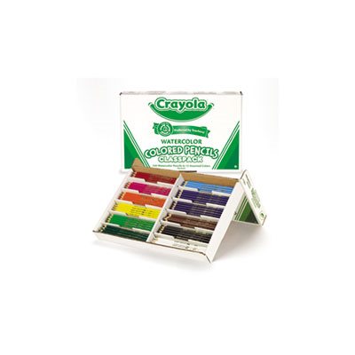 PENCIL, Watercolor, Woodbase, Classpack, 3.3 mm, 12 Assorted Colors, 240 Pencils / Box