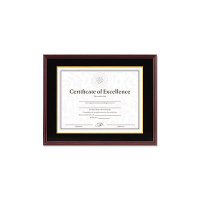 FRAME, Hardwood, Document / Certificate, w /  Mat, 11" x 14", 8.5" x 11", Mahogany