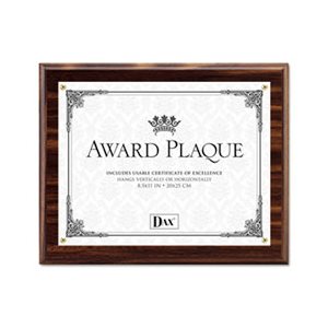 FRAME, Award Plaque, Wood / Acrylic, Up to 8.5" x 11", Walnut