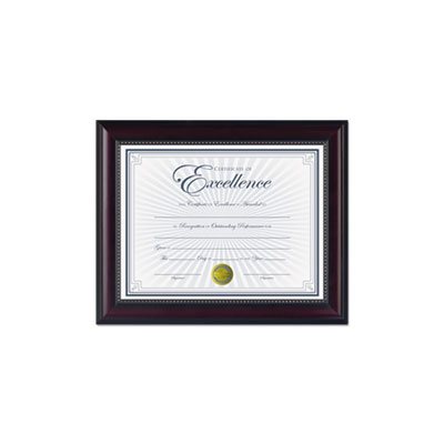 Prestige Document Frame, Rosewood / Black, Gold Accents, Certificate, 8 1 / 2 x 11