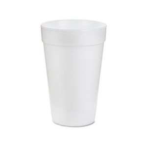 CUPS, Foam, Drink, 16oz, 25 / Bag, 40 Bags / Carton, WHITE