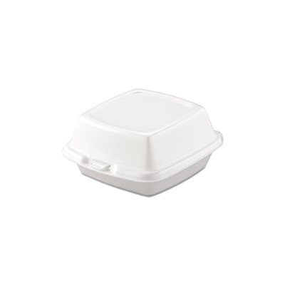 CONTAINERS, FOOD, Carryout, Foam, 1-Comp, 5.825" x 6" x 3", 500 / Carton, WHITE