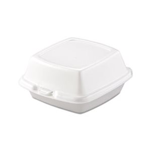 CONTAINERS, FOOD, Carryout, Foam, 1-Comp, 5.825" x 6" x 3", 500 / Carton, WHITE