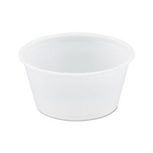 CUPS, PORTION, Polystyrene, 2oz, 250 / Bag, 10 Bags / Carton, Translucent