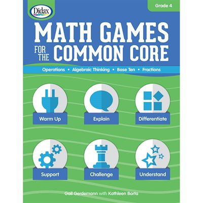 MATH GAMES FOR THE COMMON CORE GR 4