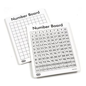 NUMBER MATS, WRITE ON WIPE OFF 120