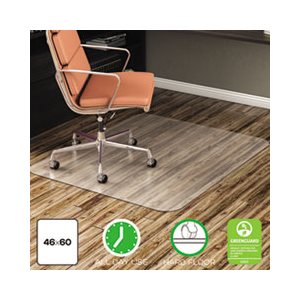 MAT, CHAIR, EconoMat, Anytime Use, for Hard Floor, 46" x 60", Clear