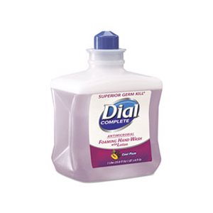 SOAP, HANDWASH, REFILL, DIAL COMPLETE, Antimicrobial, Foaming, Cool Plum Scent, 1000mL Bottle