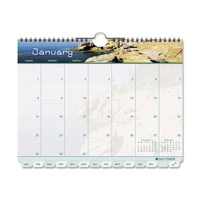 CALENDAR, WALL, TABBED, 12 MONTH, 8.5" X 11", 2020