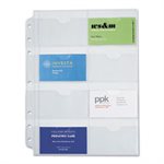 DAY-TIMER, Business Card Holders for Looseleaf Planners, 8.5" x 11", 5 / Pack