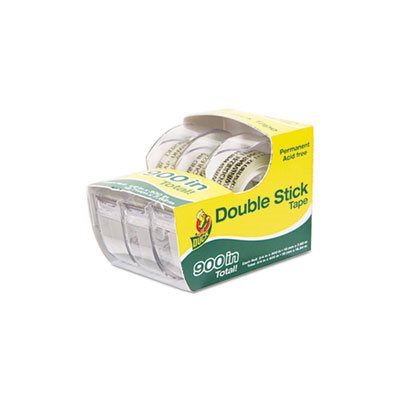 TAPE, Permanent, Double-Stick, .5" x 300", 1" Core, Clear