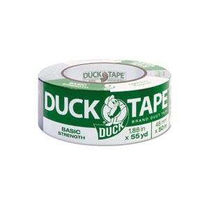 TAPE, PACKAGING, DUCK BRAND, Utility Grade, 1.88" x 55yds, 3" Core, Gray