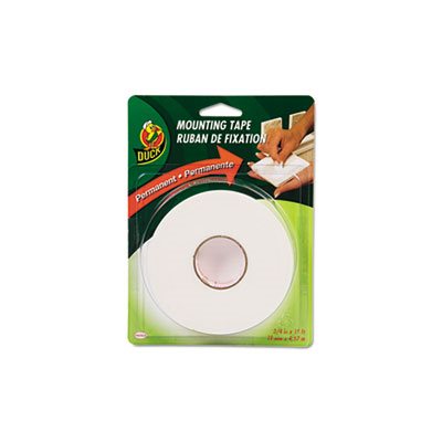 MOUNTING TAPE, Permanent, Foam, .75" x 15', White