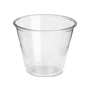 CUPS, PLASTIC, DIXIE PETE Cups, Cold, 9oz, Regular Size, CLEAR, 50 / Pack, 20 Packs / Carton