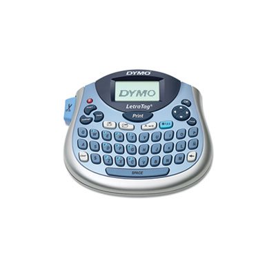 LABEL MAKER, DYMO, LetraTag 100T, 2 Lines, 6.7"w x 2.8"d x 5.7"h