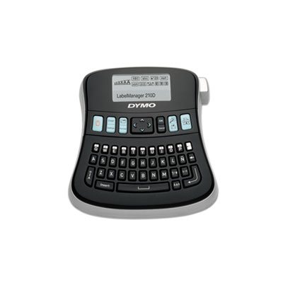 LABEL MAKER, DYMO LabelManager 210D, 2 Lines, 6.1"w x 6.5"d x 2.5"h