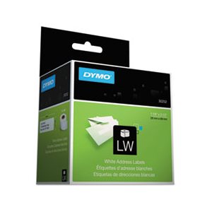 LABELS, ADDRESS, DYMO, LabelWriter, 1.125" x 3.5", White, 350 Labels / Roll, 2 Rolls / Pack