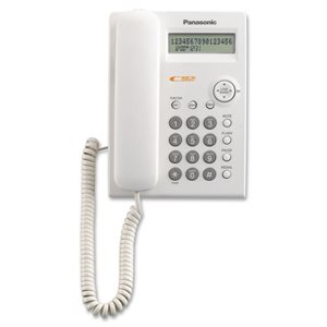 PHONE, PANASONIC KX-TSC11W, 1 LINE, CORDED, INTEGRATED SYSTEM, WHITE