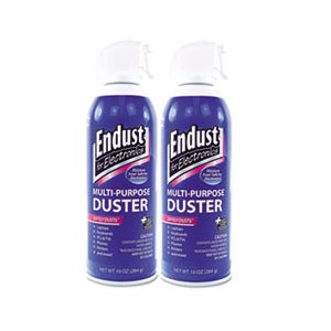 DUSTER, Compressed Air, ENDUST, for Electronics, 10oz, 2 per Pack