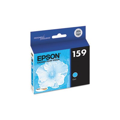 CARTRIDGE, EPSON, T159220 (159) UltraChrome Hi-Gloss 2 Ink, Cyan